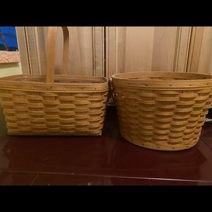 Longaberger baskets x 2